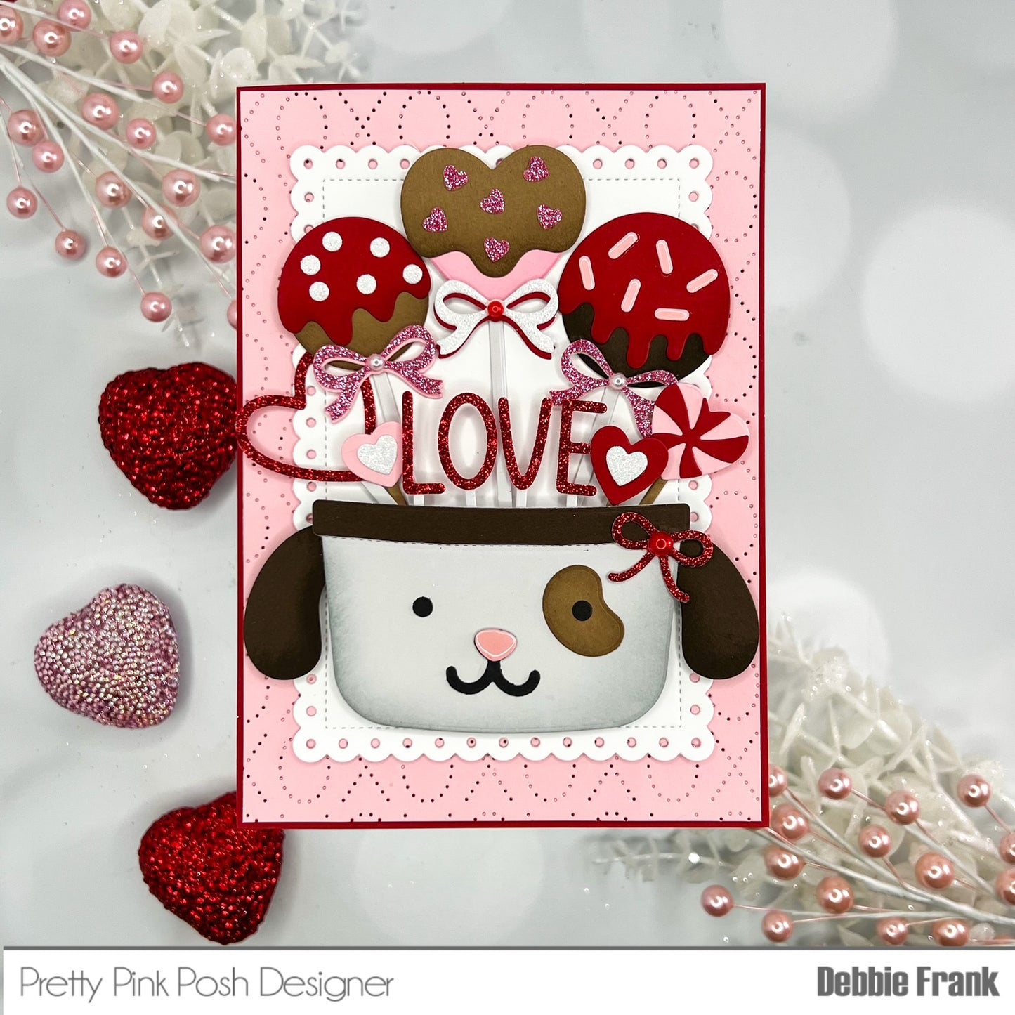 Pretty Pink Posh Valentine Bucket Additions die set