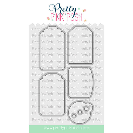 Pretty Pink Posh Winter Tags Coordinating dies