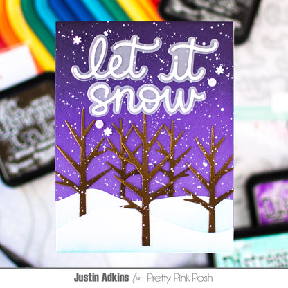 Pretty Pink Posh Winter Trees die