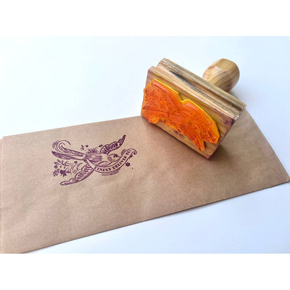 Kindly Deliver Dove Rubber Stamp