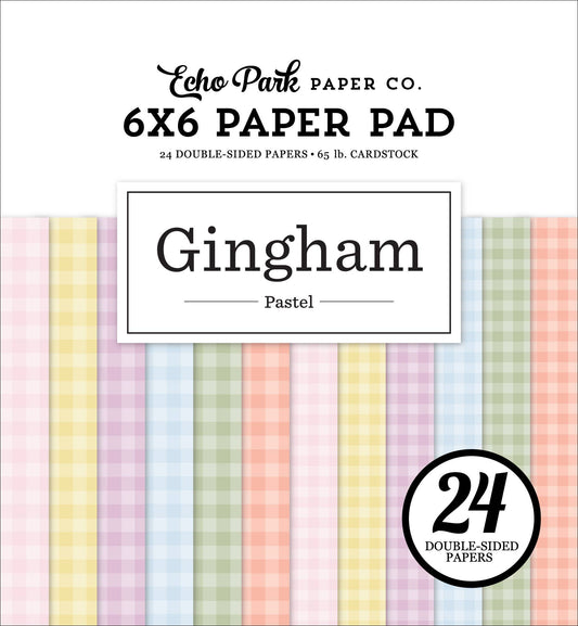 Echo Park Pastel Gingham 6x6 Paper Pad