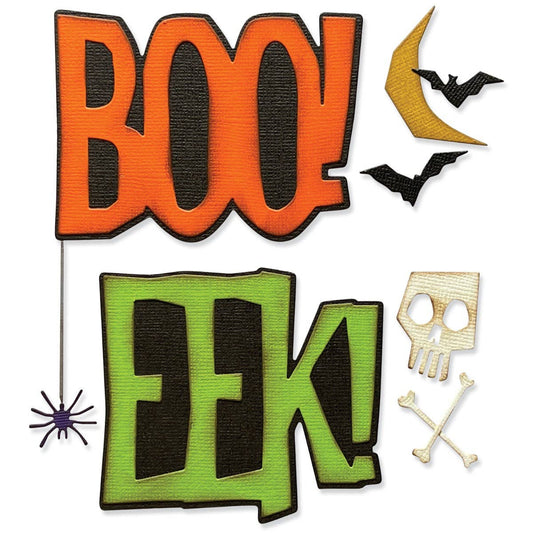 Sizzix Thinlits Die Set 12PK - Big Frights by Tim Holtz