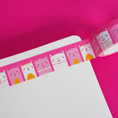 Happy Cats Pink Washi Tape