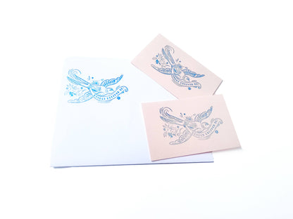 Kindly Deliver Dove Rubber Stamp