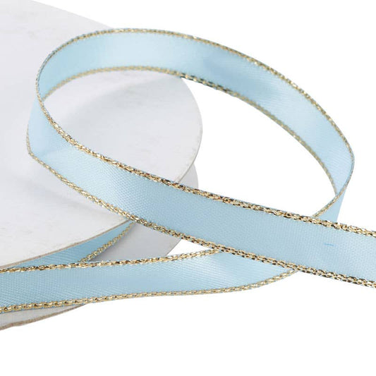 Narrow Satin Ribbon Spool 50 yds - Light Blue