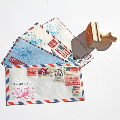 Mr Zip rubber stamp with Hearts