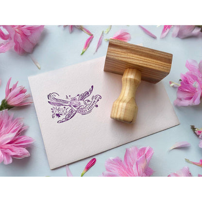 Kindly Deliver Dove Rubber Stamp