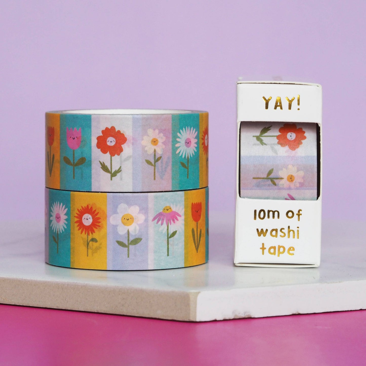 Flower Blocks Washi Tape