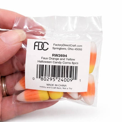 Halloween Faux Orange and Yellow Candy Corn 8pk