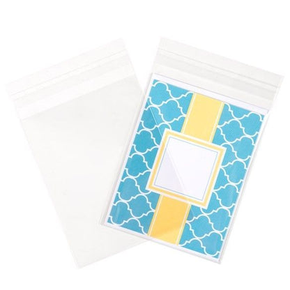 Crystal Clear Bags® with Flap 4 5/8" x 5 3/4" 100 pack B54