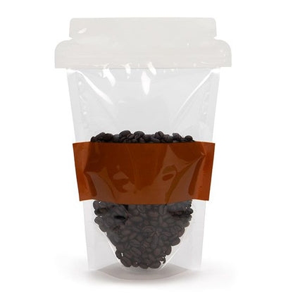 Coffee Cup Shaped Pouch 5/pkg