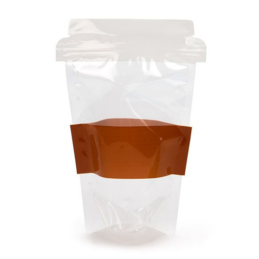 Coffee Cup Shaped Pouch 5/pkg