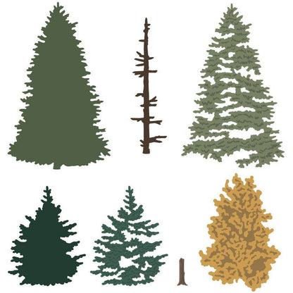 Lovely Layers: Trees - Honey Cuts - Stand-Alone Dies