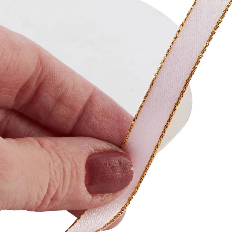 Narrow Satin Ribbon Spool 50 yds - Pink