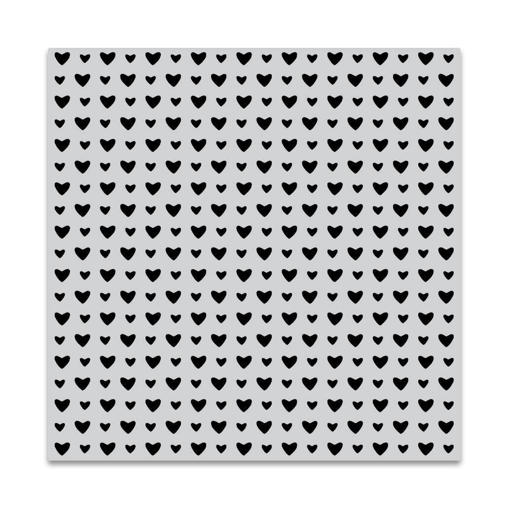 Hero Arts Mini Hearts Bold Prints Cling Rubber Stamp CG902