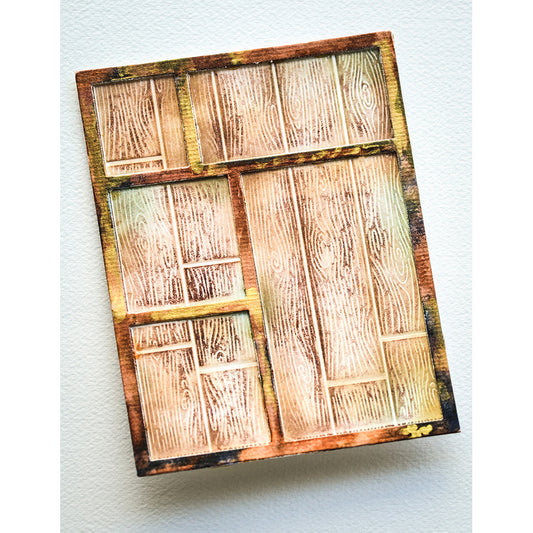 Memory Box EF1040 Vintage Tray 3D Embossing Folder and Die