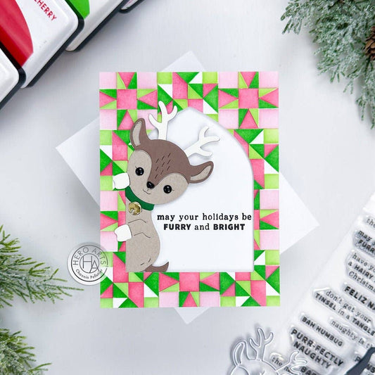 Hero Arts Naughty Animal Messages Clear Stamps CM786
