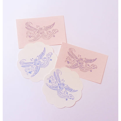 Kindly Deliver Dove Rubber Stamp