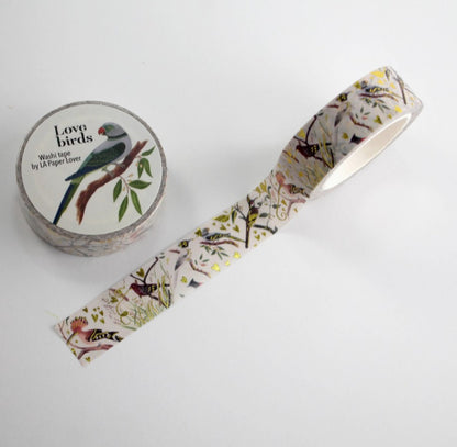 Birds Washi Tape with Hearts