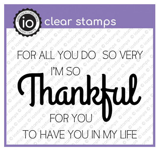 MC656 Thankful clear stamp set