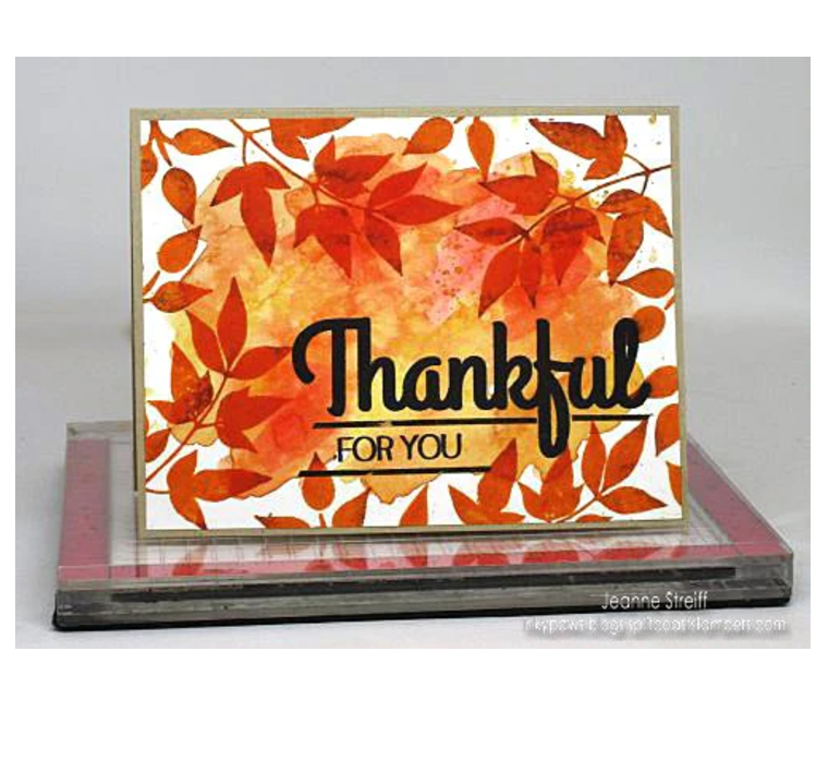 MC656 Thankful clear stamp set