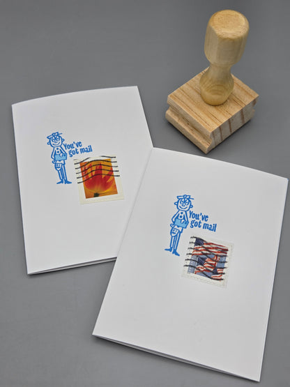 Mr Zip Vintage Snail Mail Stamp