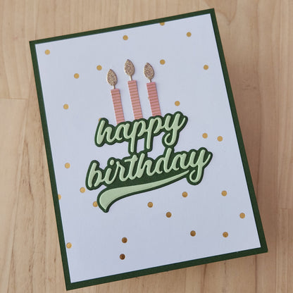 Poppystamps 2671 Basic Birthday Candles Craft Die