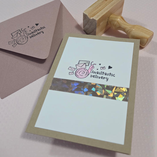 Snailtastic Rubber Stamp