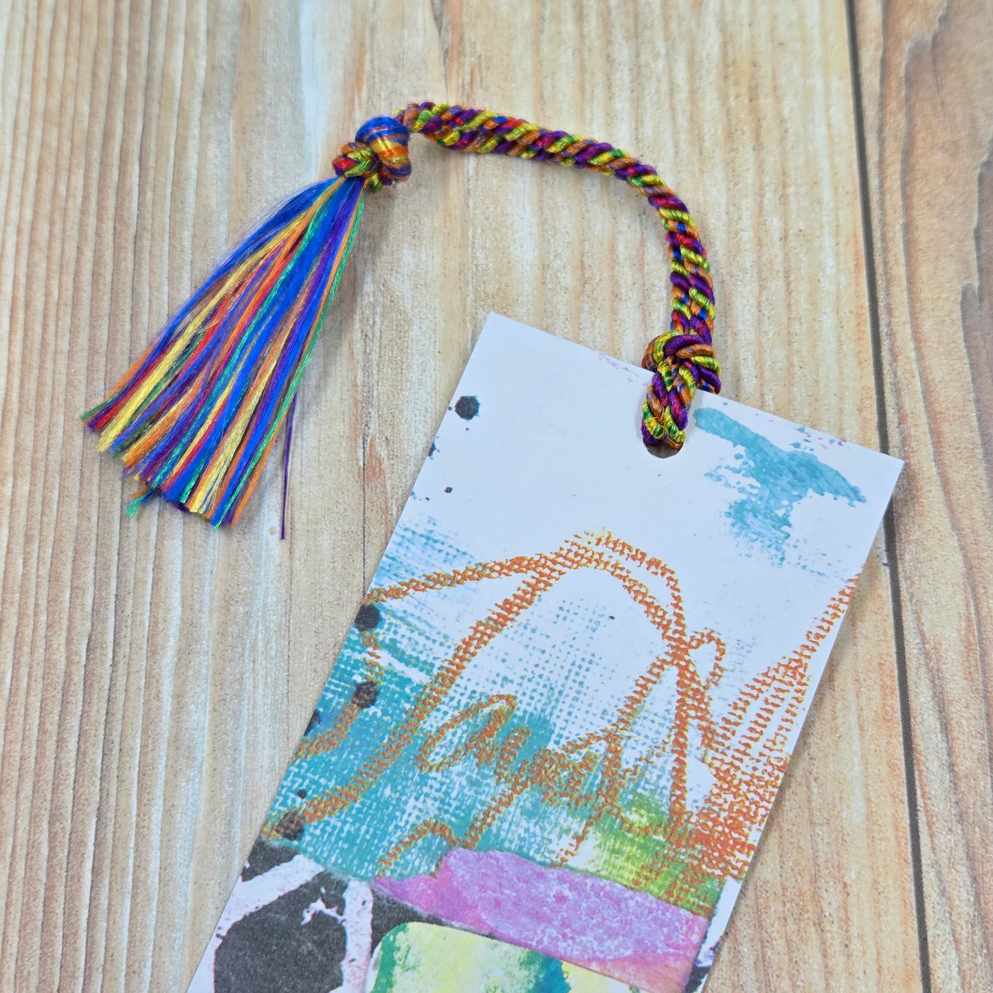 Bookmark Tassels Rainbow