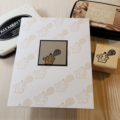 Hello Bear Stamp