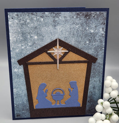 sale - Memory Box 94602 Nativity House Frame craft die